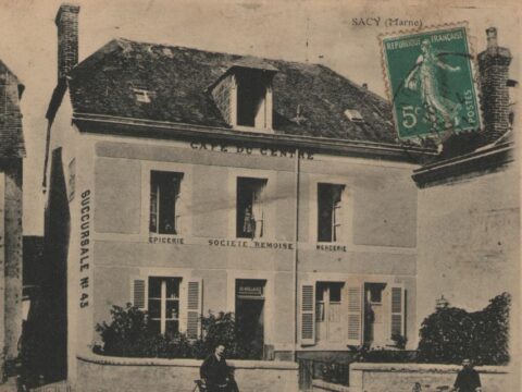 Café du centre (carte postale)