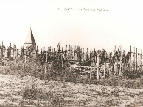 Cimetière militaire (carte postale)